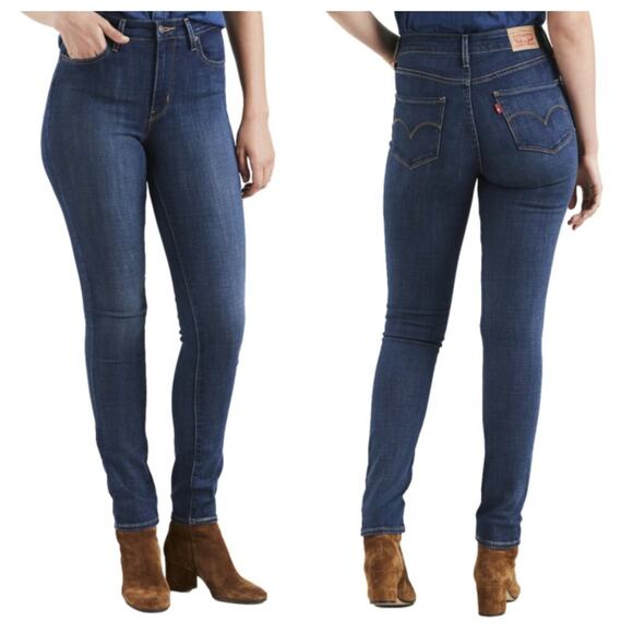Levi's Women's 721 High Rise Skinny Jeans Azul Size 31 - Picture 1 of 9